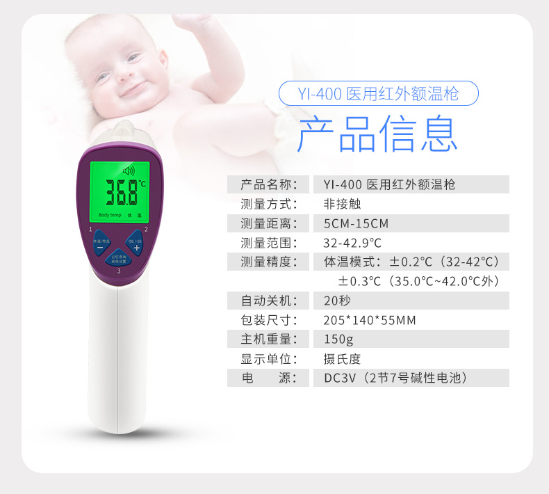 ?紅外額溫槍量哪里準確？